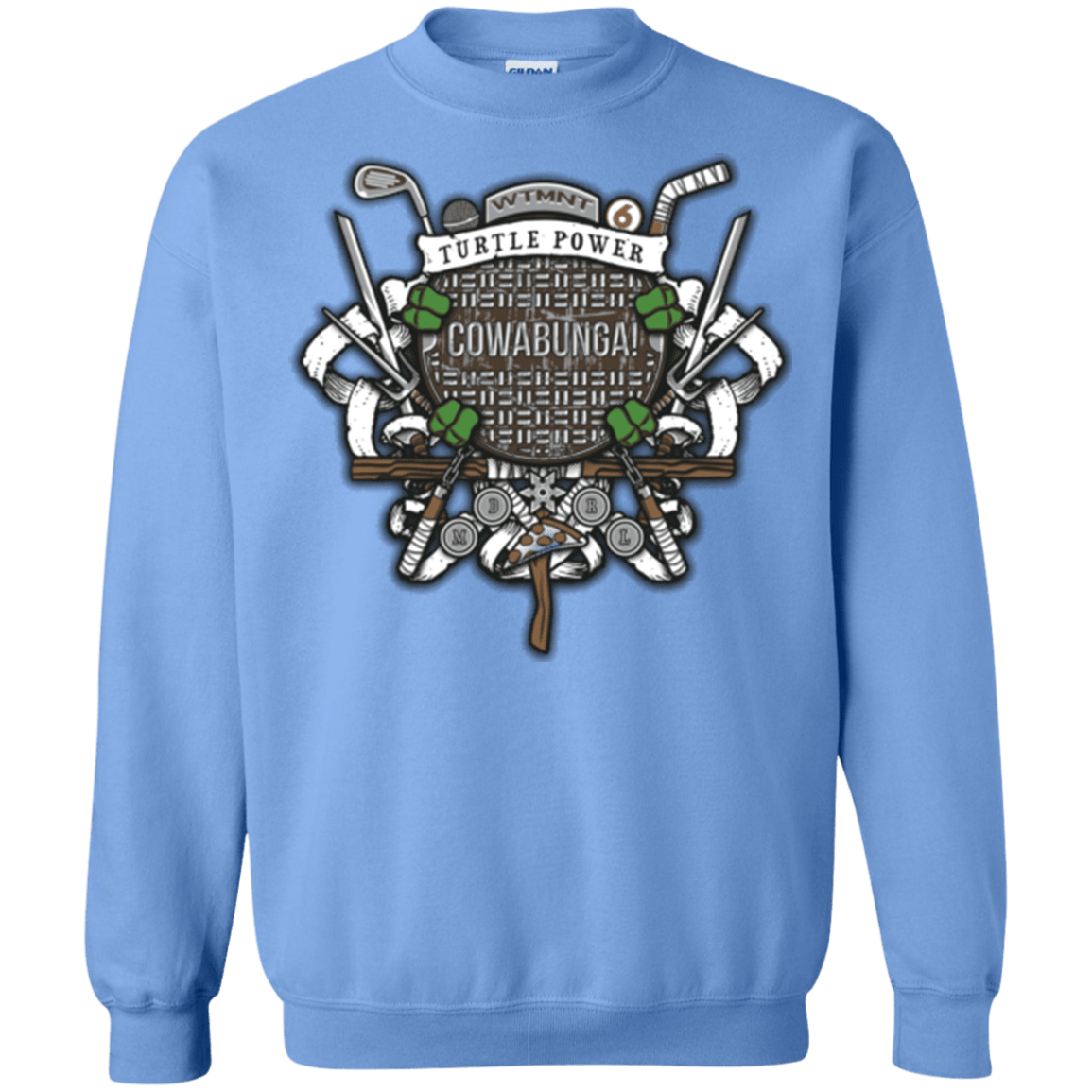 Sweatshirts Carolina Blue / Small Turtle Power! Crewneck Sweatshirt