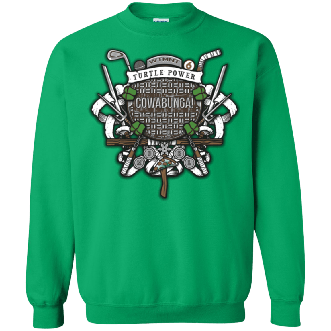 Sweatshirts Irish Green / Small Turtle Power! Crewneck Sweatshirt