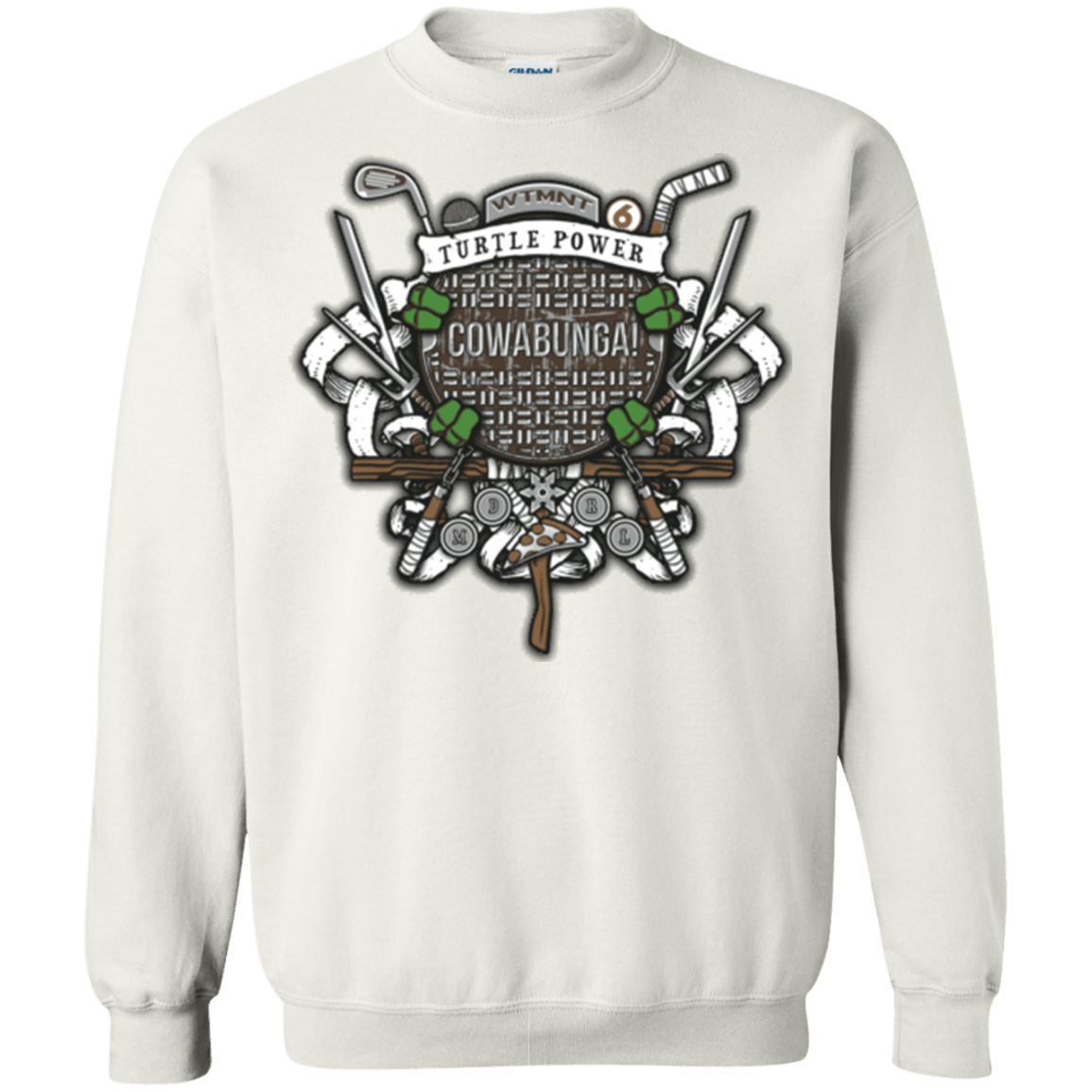 Sweatshirts White / Small Turtle Power! Crewneck Sweatshirt