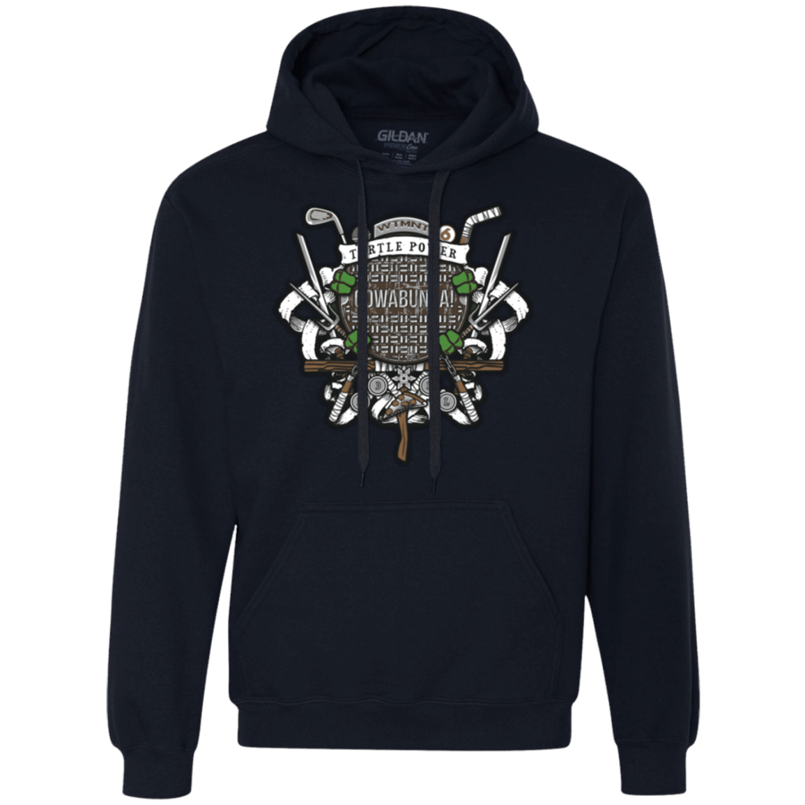 Sweatshirts Navy / Small Turtle Power! Premium Fleece Hoodie