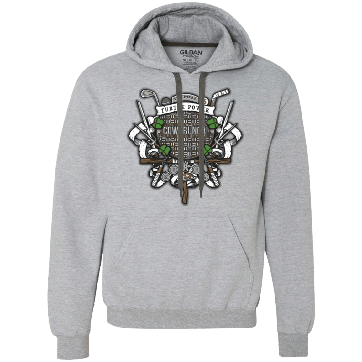 Sweatshirts Sport Grey / Small Turtle Power! Premium Fleece Hoodie