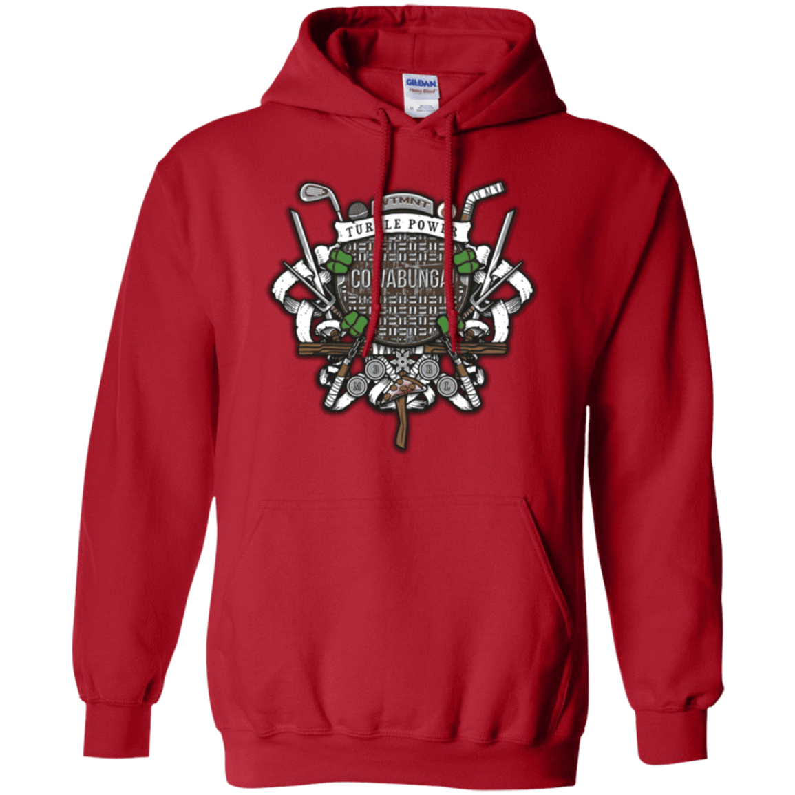 Sweatshirts Red / Small Turtle Power! Pullover Hoodie