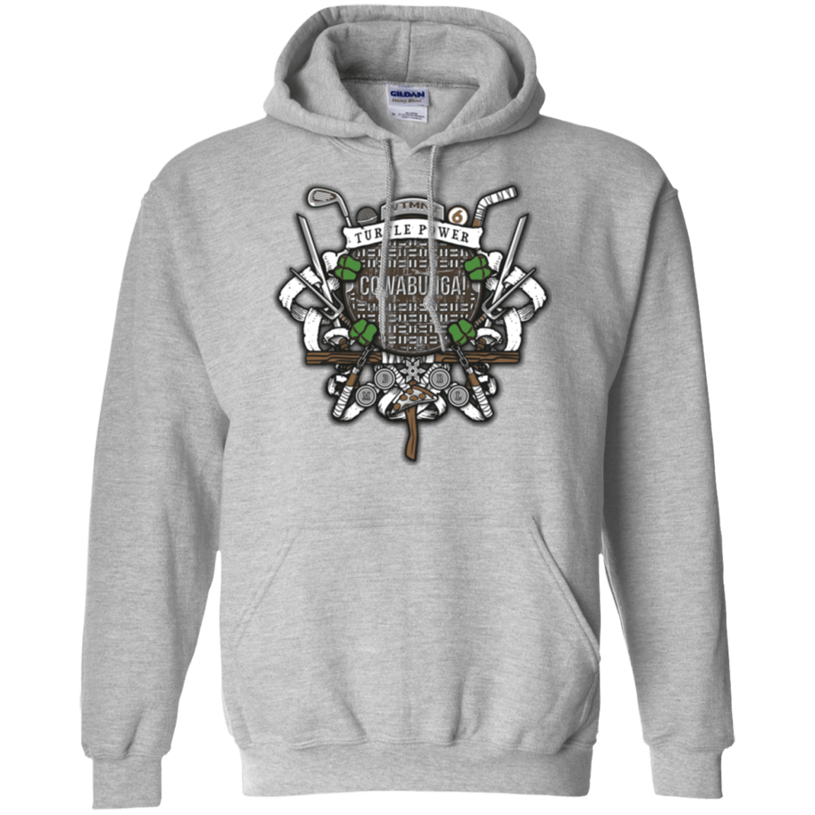 Sweatshirts Sport Grey / Small Turtle Power! Pullover Hoodie