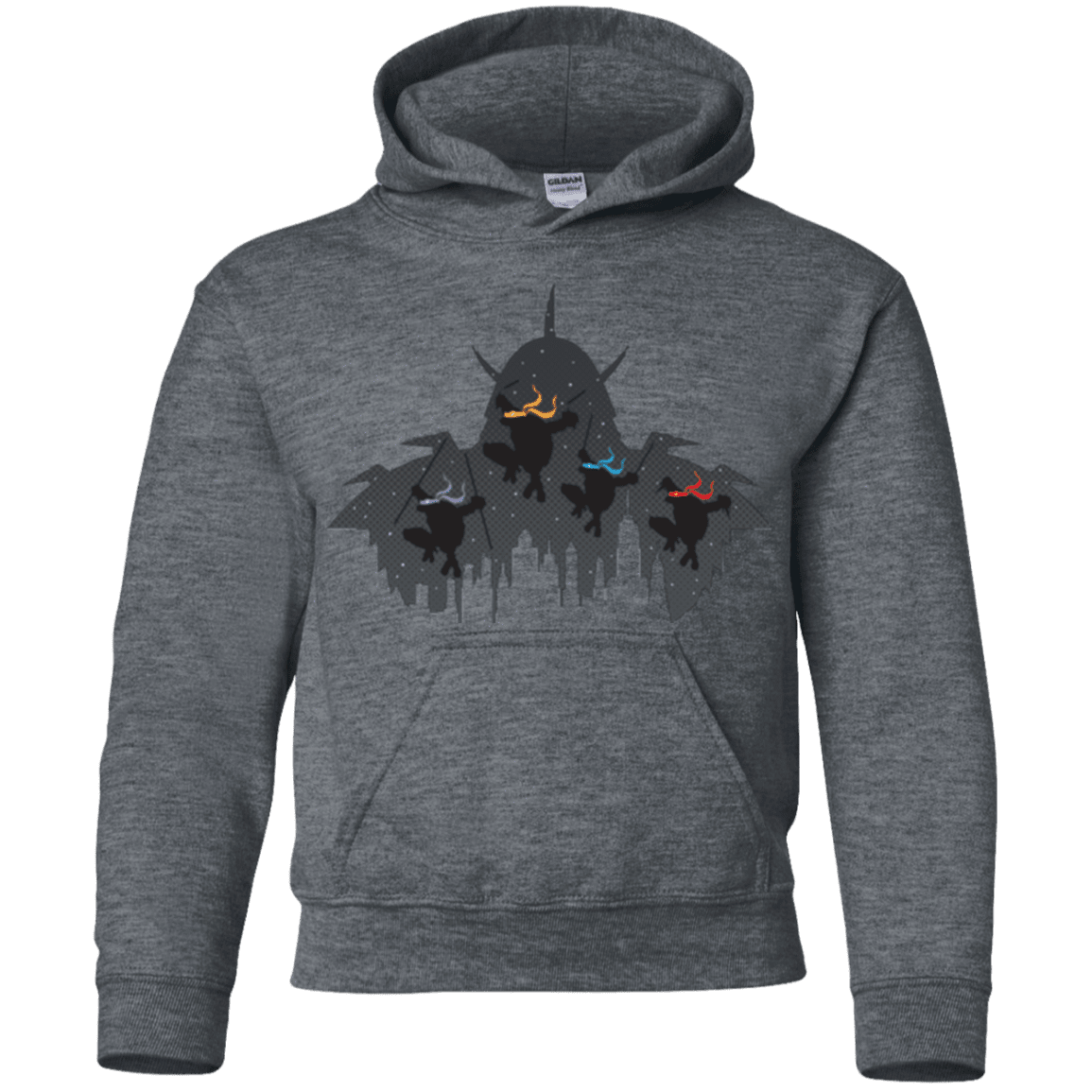 Sweatshirts Dark Heather / YS Turtles Youth Hoodie