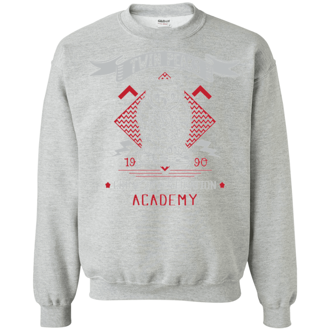 Sweatshirts Sport Grey / Small Twin Peaks Academy Crewneck Sweatshirt