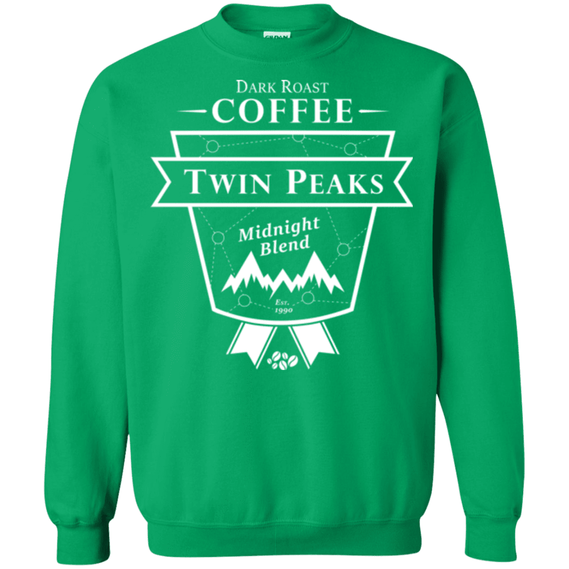 Sweatshirts Irish Green / Small Twin Peaks Dark Roast Crewneck Sweatshirt