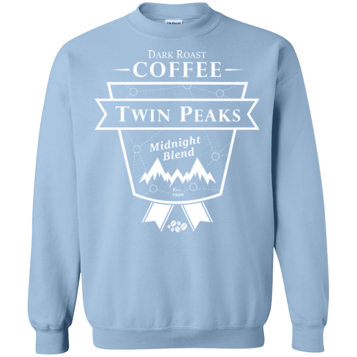 Sweatshirts Light Blue / Small Twin Peaks Dark Roast Crewneck Sweatshirt