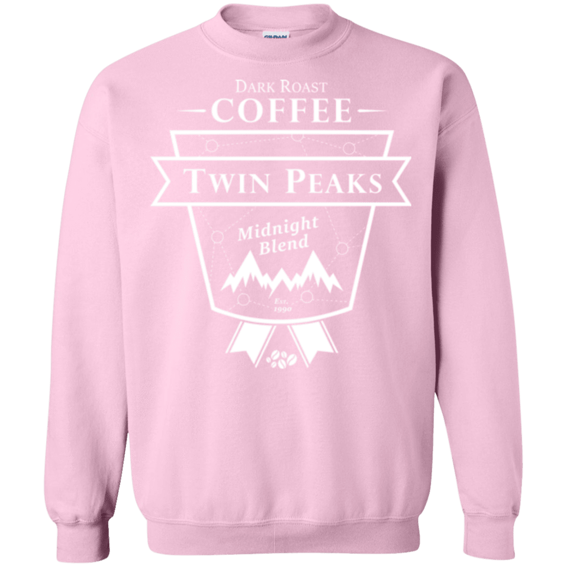 Sweatshirts Light Pink / Small Twin Peaks Dark Roast Crewneck Sweatshirt