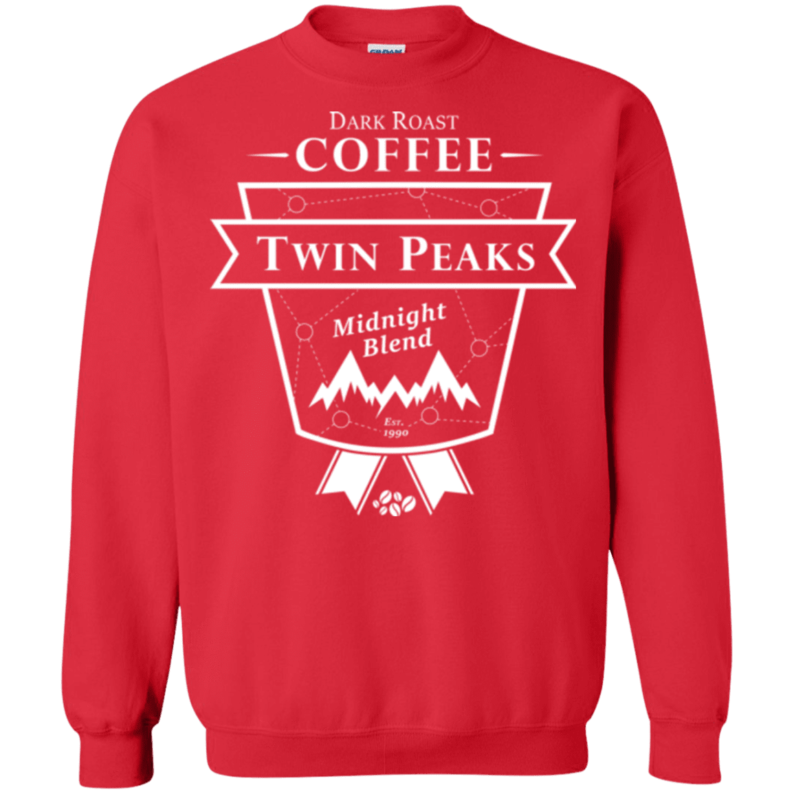 Sweatshirts Red / Small Twin Peaks Dark Roast Crewneck Sweatshirt
