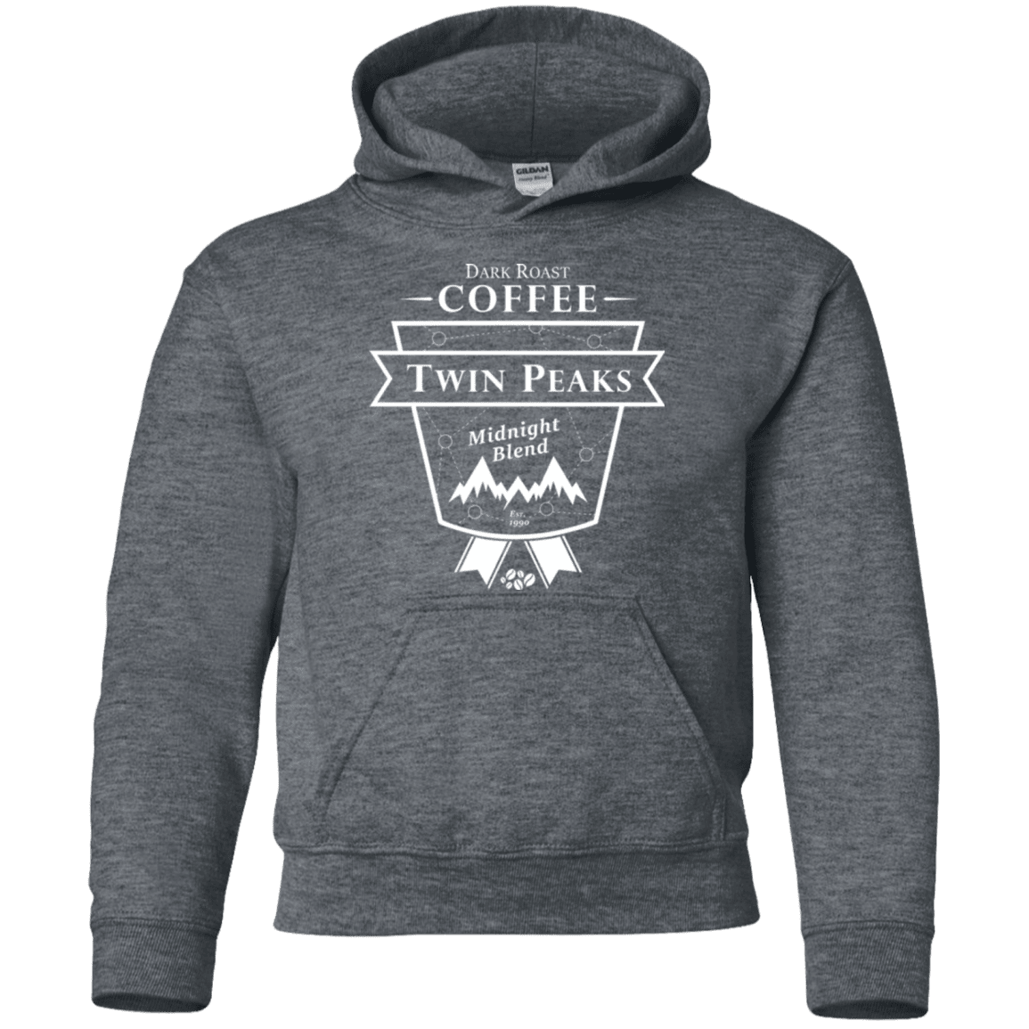 Sweatshirts Dark Heather / YS Twin Peaks Dark Roast Youth Hoodie
