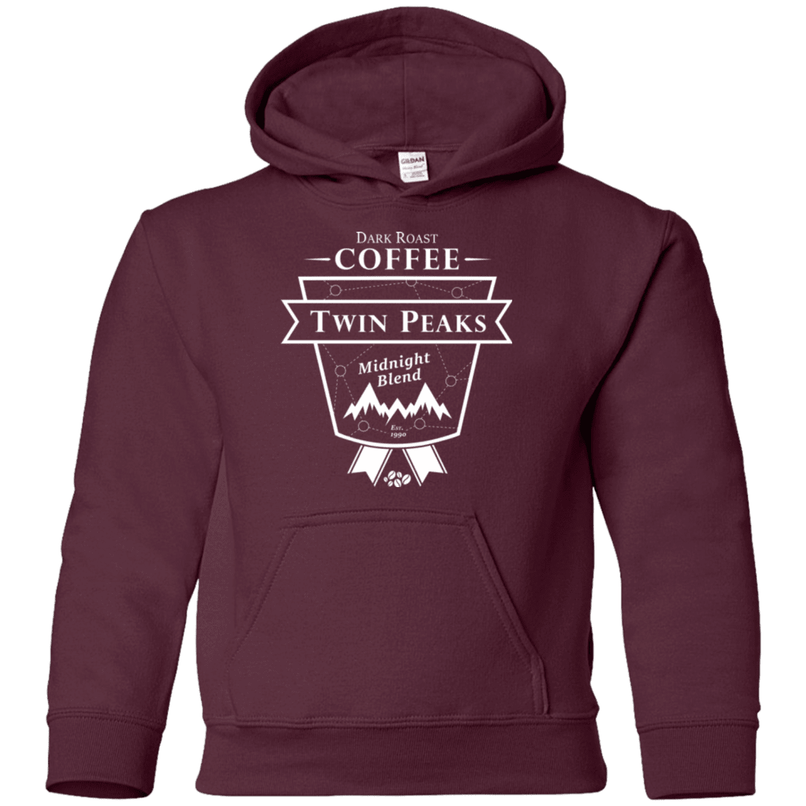 Sweatshirts Maroon / YS Twin Peaks Dark Roast Youth Hoodie