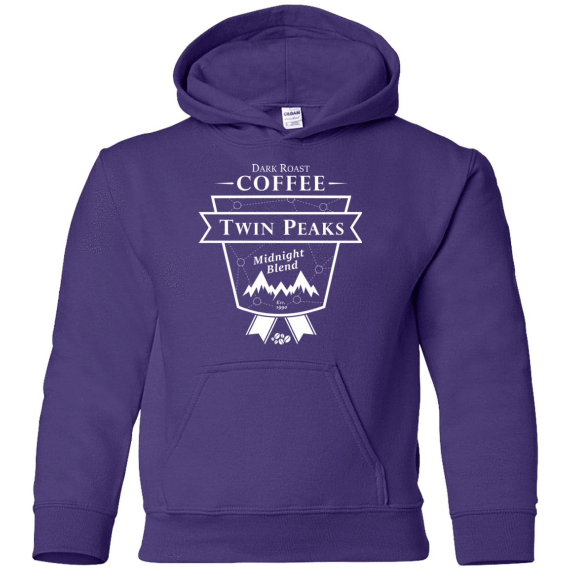 Sweatshirts Purple / YS Twin Peaks Dark Roast Youth Hoodie
