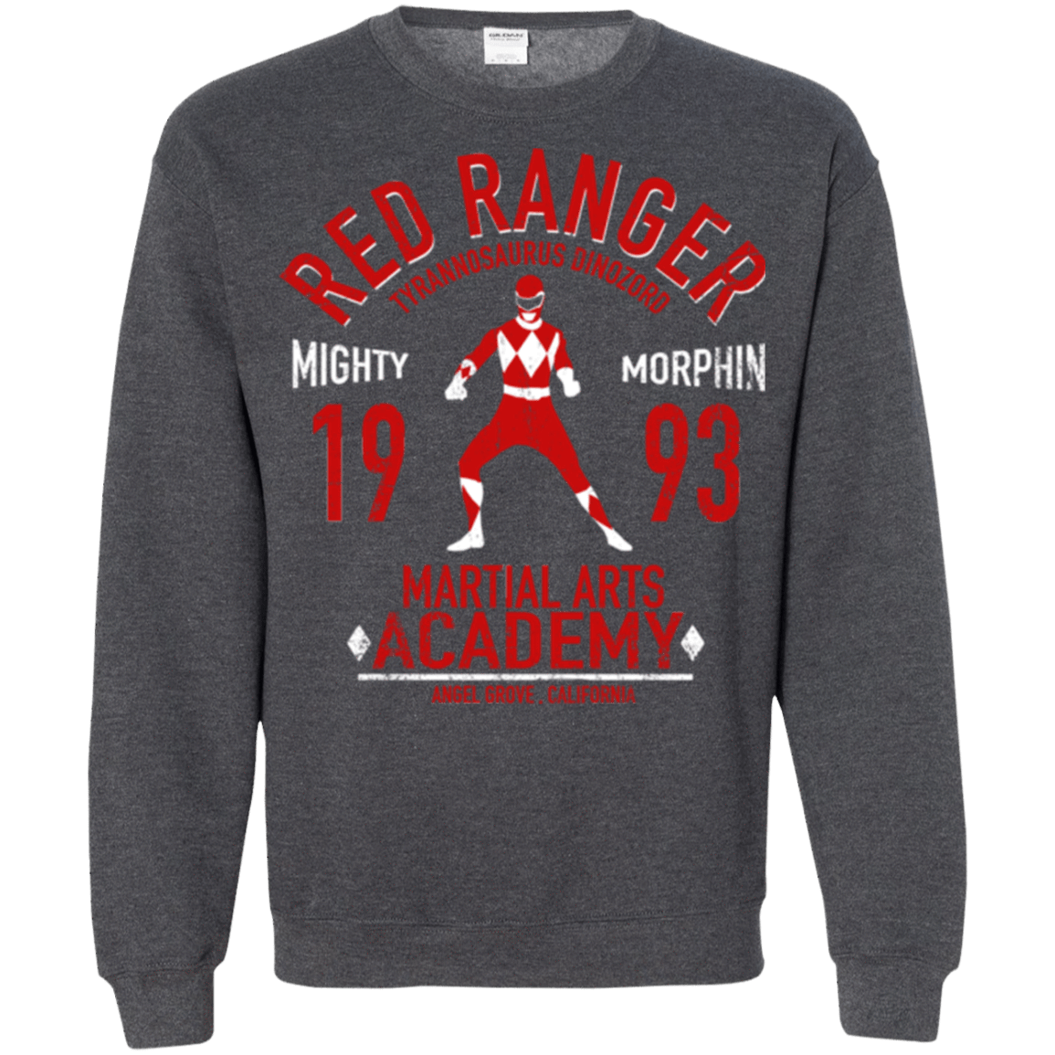 Sweatshirts Dark Heather / Small Tyrannosaurus Ranger (1) Crewneck Sweatshirt