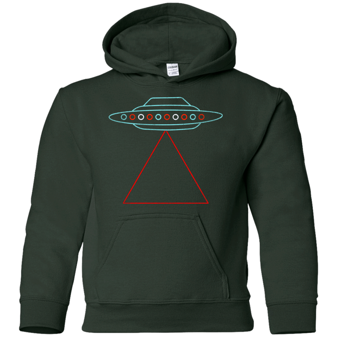 Sweatshirts Forest Green / YS UFO Tri Youth Hoodie