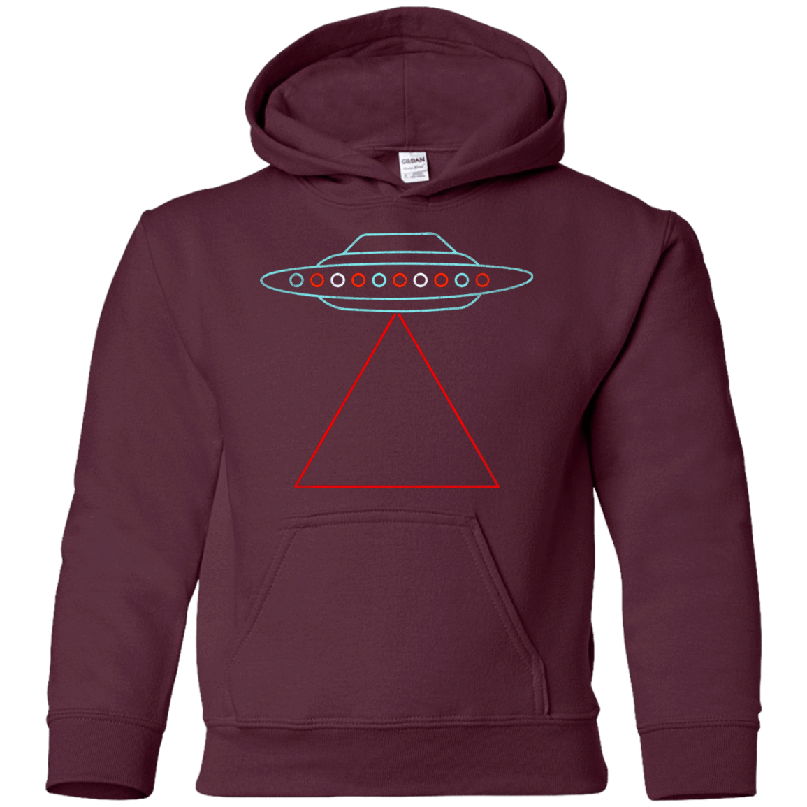 Sweatshirts Maroon / YS UFO Tri Youth Hoodie