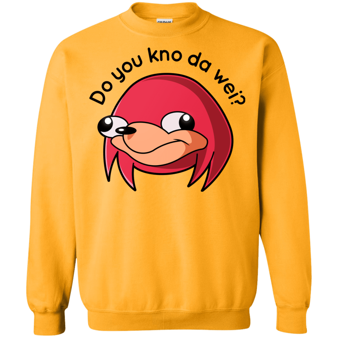Sweatshirts Gold / Small Ugandan Knuckles Crewneck Sweatshirt
