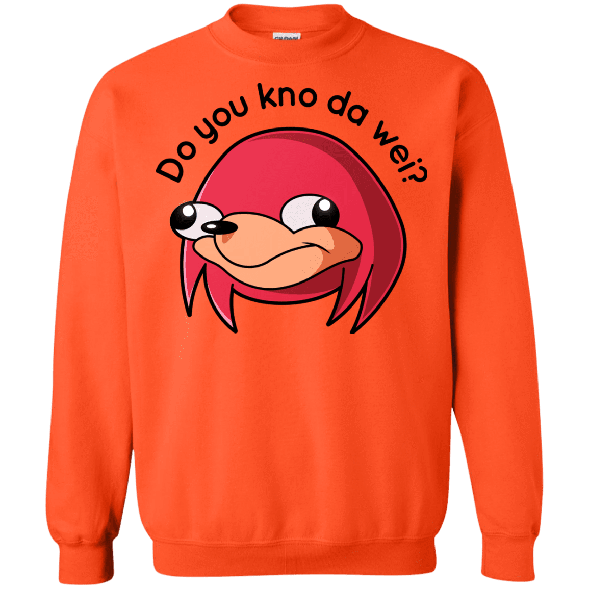 Sweatshirts Orange / Small Ugandan Knuckles Crewneck Sweatshirt