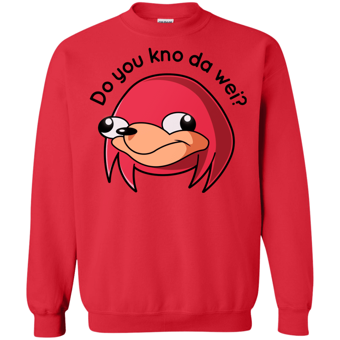 Sweatshirts Red / Small Ugandan Knuckles Crewneck Sweatshirt