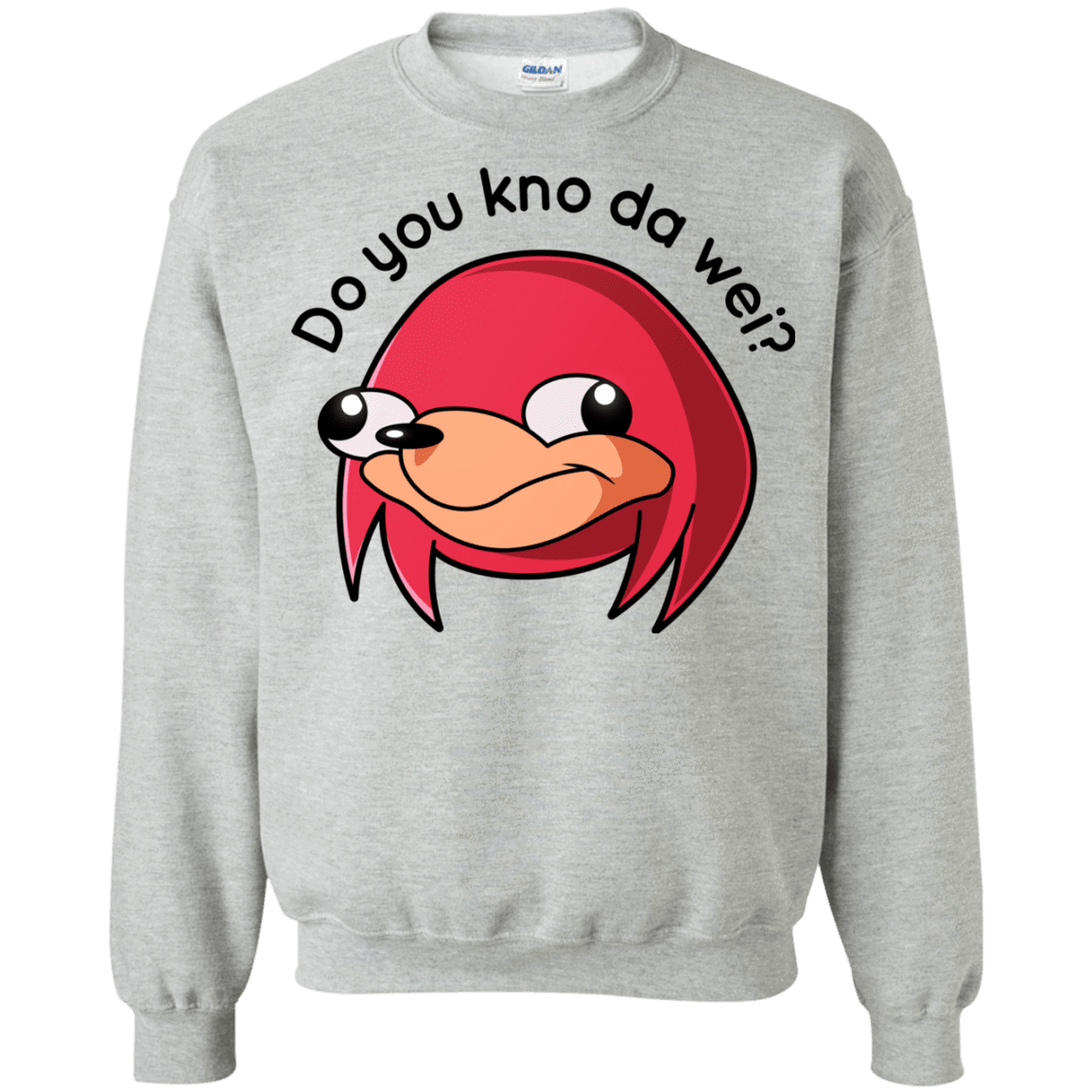 Sweatshirts Sport Grey / Small Ugandan Knuckles Crewneck Sweatshirt