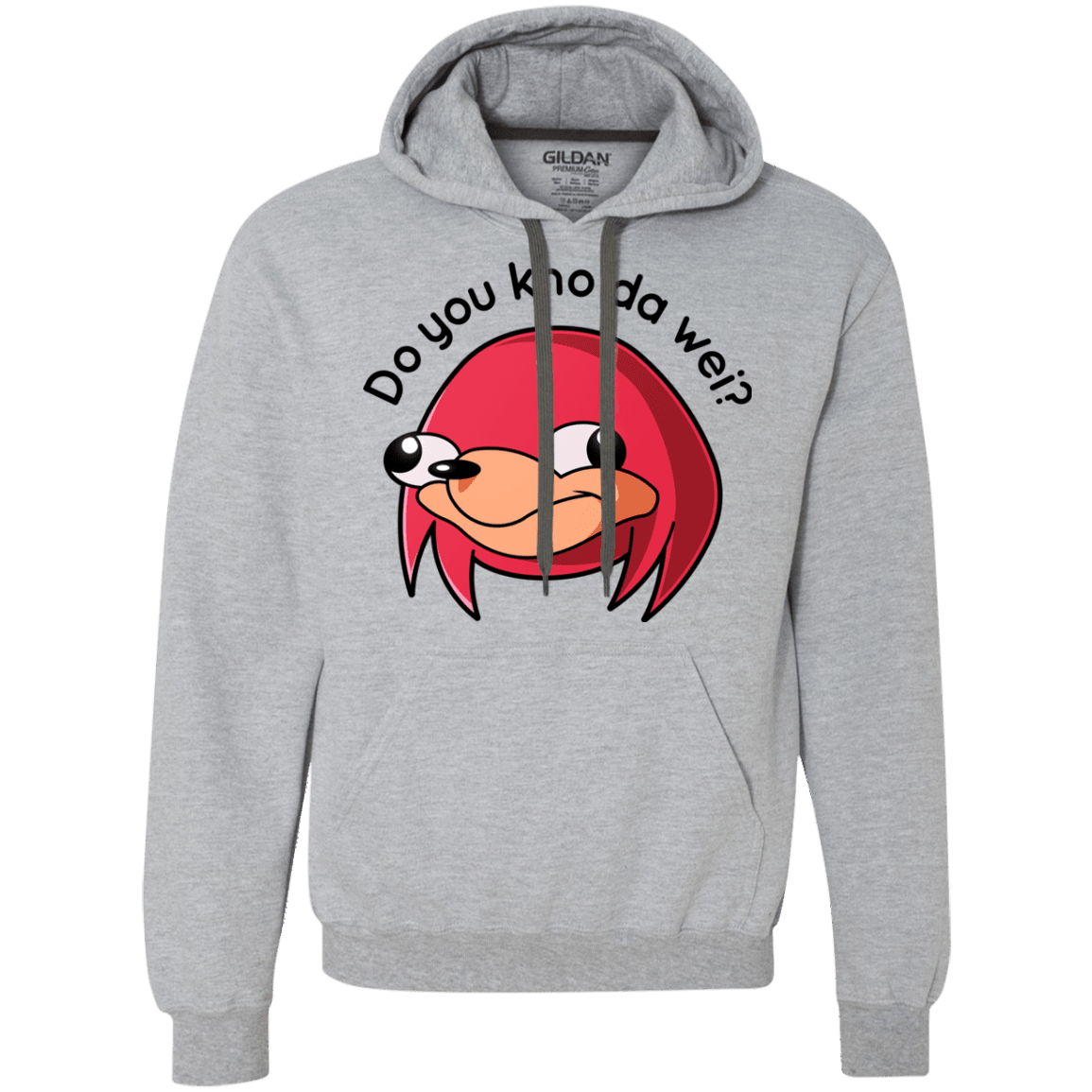 Sweatshirts Sport Grey / Small Ugandan Knuckles Premium Fleece Hoodie