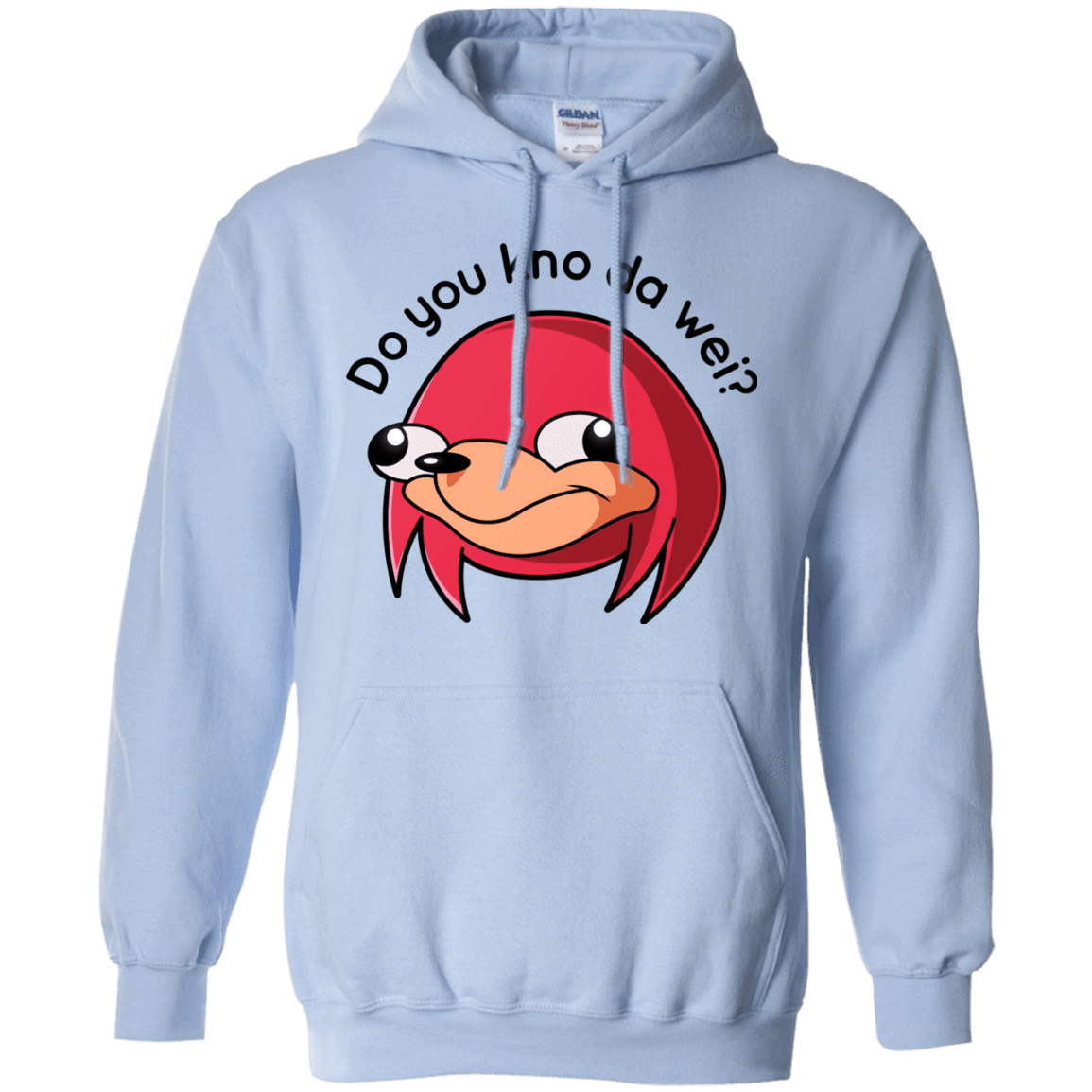 Sweatshirts Light Blue / Small Ugandan Knuckles Pullover Hoodie