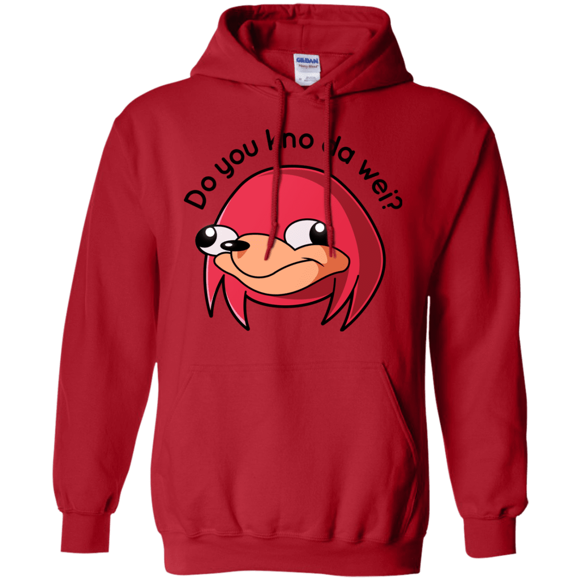 Sweatshirts Red / Small Ugandan Knuckles Pullover Hoodie