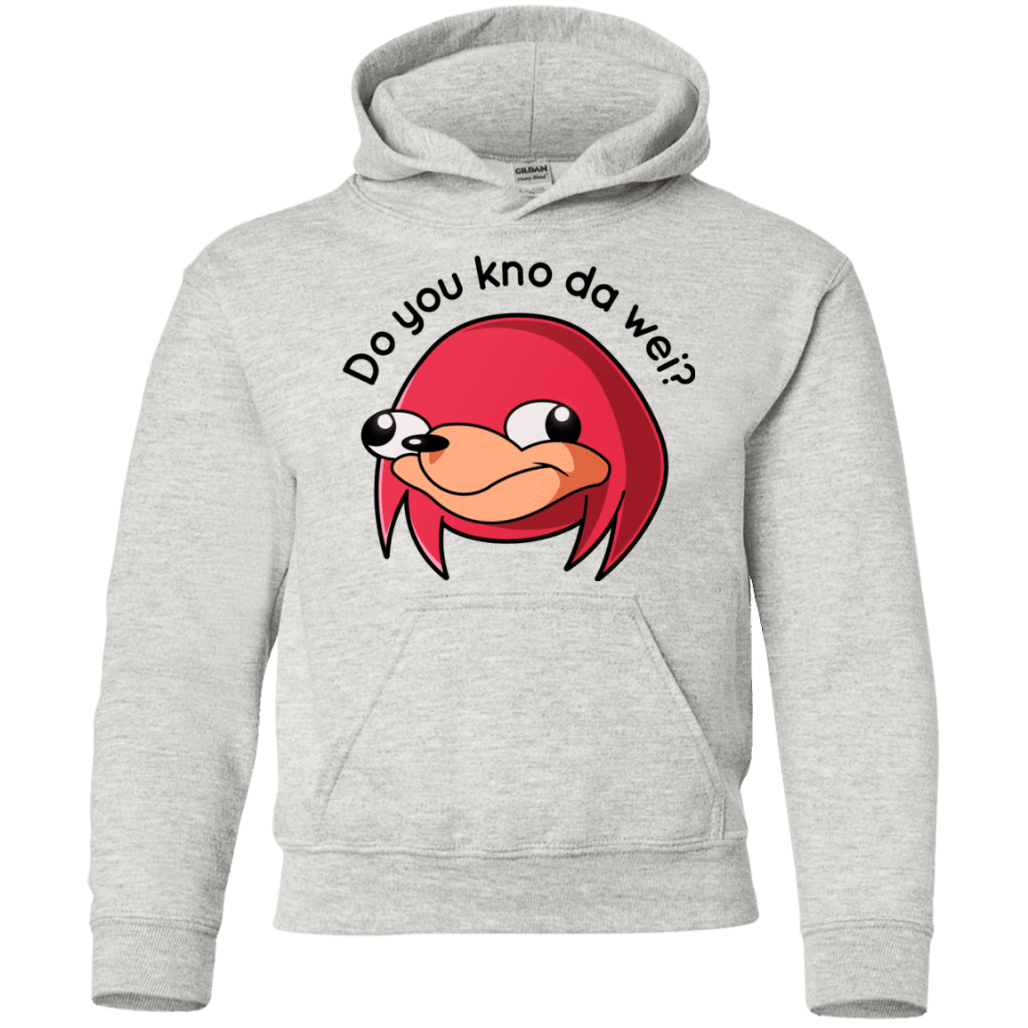 Sweatshirts Ash / YS Ugandan Knuckles Youth Hoodie