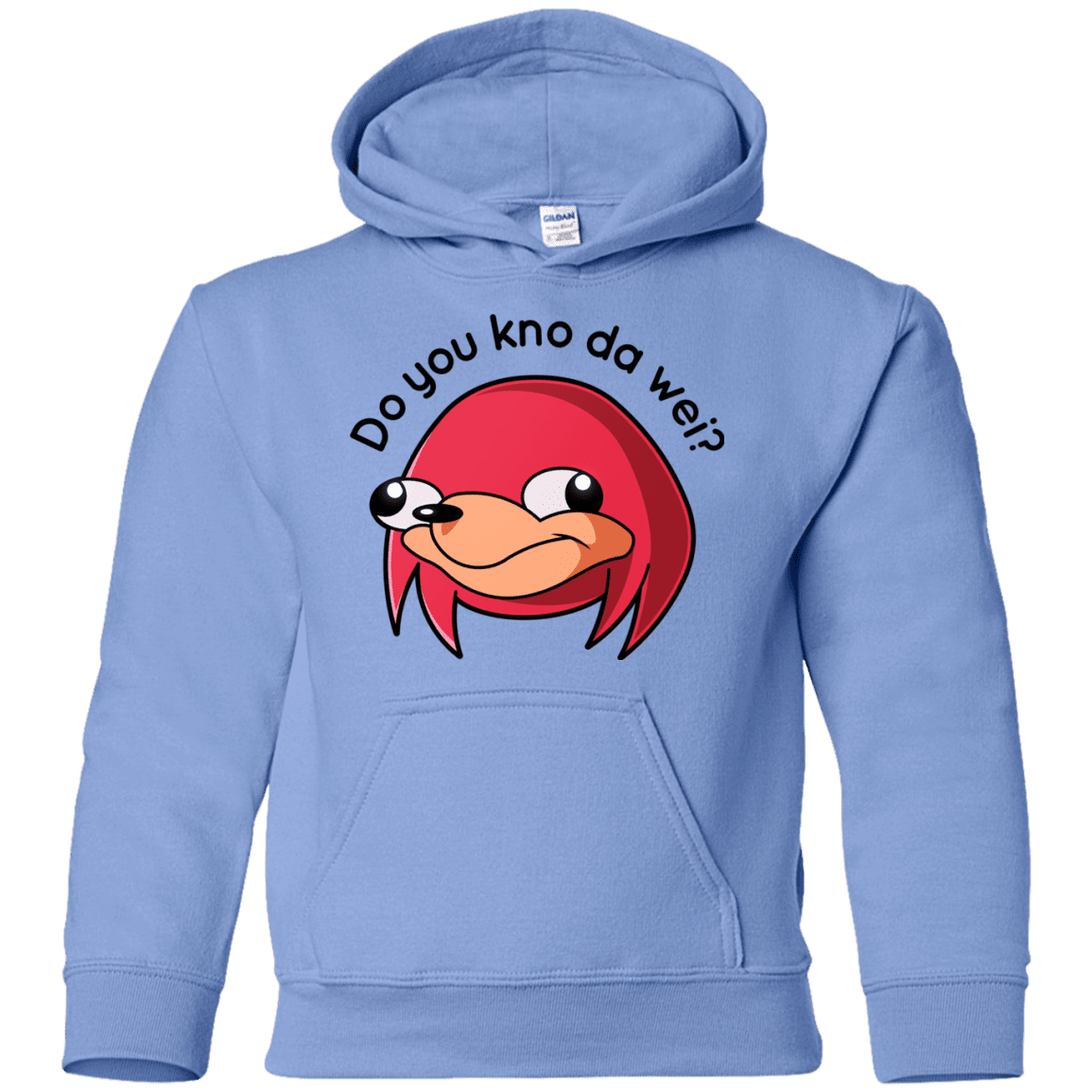 Sweatshirts Carolina Blue / YS Ugandan Knuckles Youth Hoodie