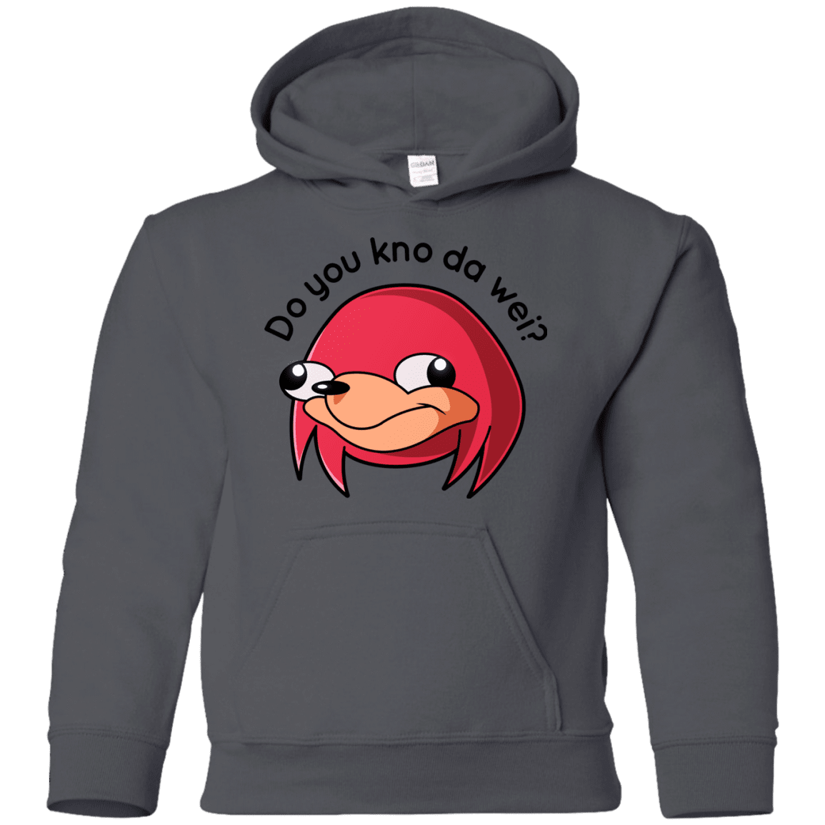Sweatshirts Charcoal / YS Ugandan Knuckles Youth Hoodie