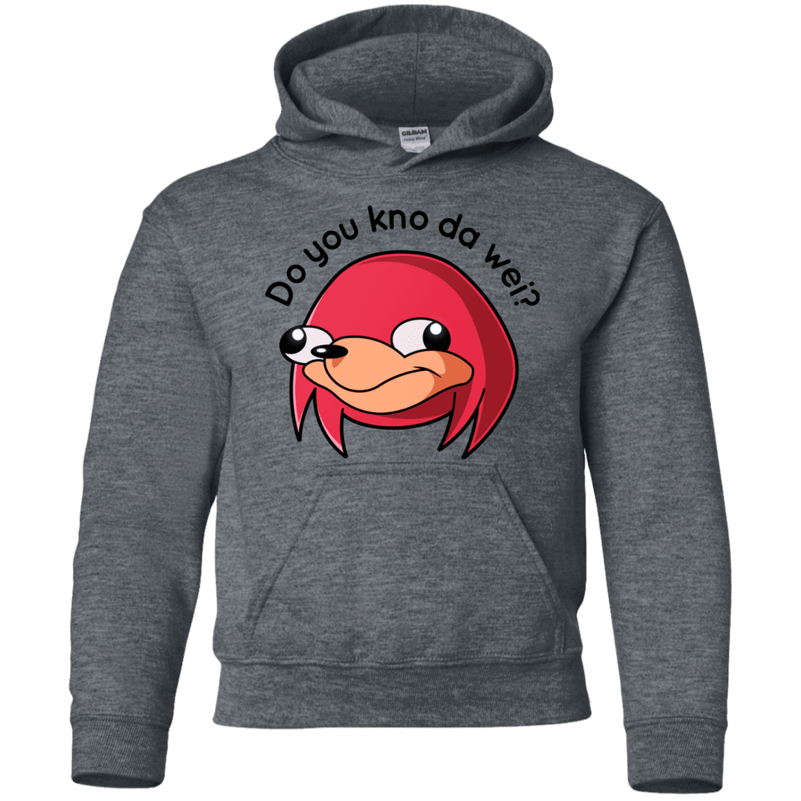 Sweatshirts Dark Heather / YS Ugandan Knuckles Youth Hoodie