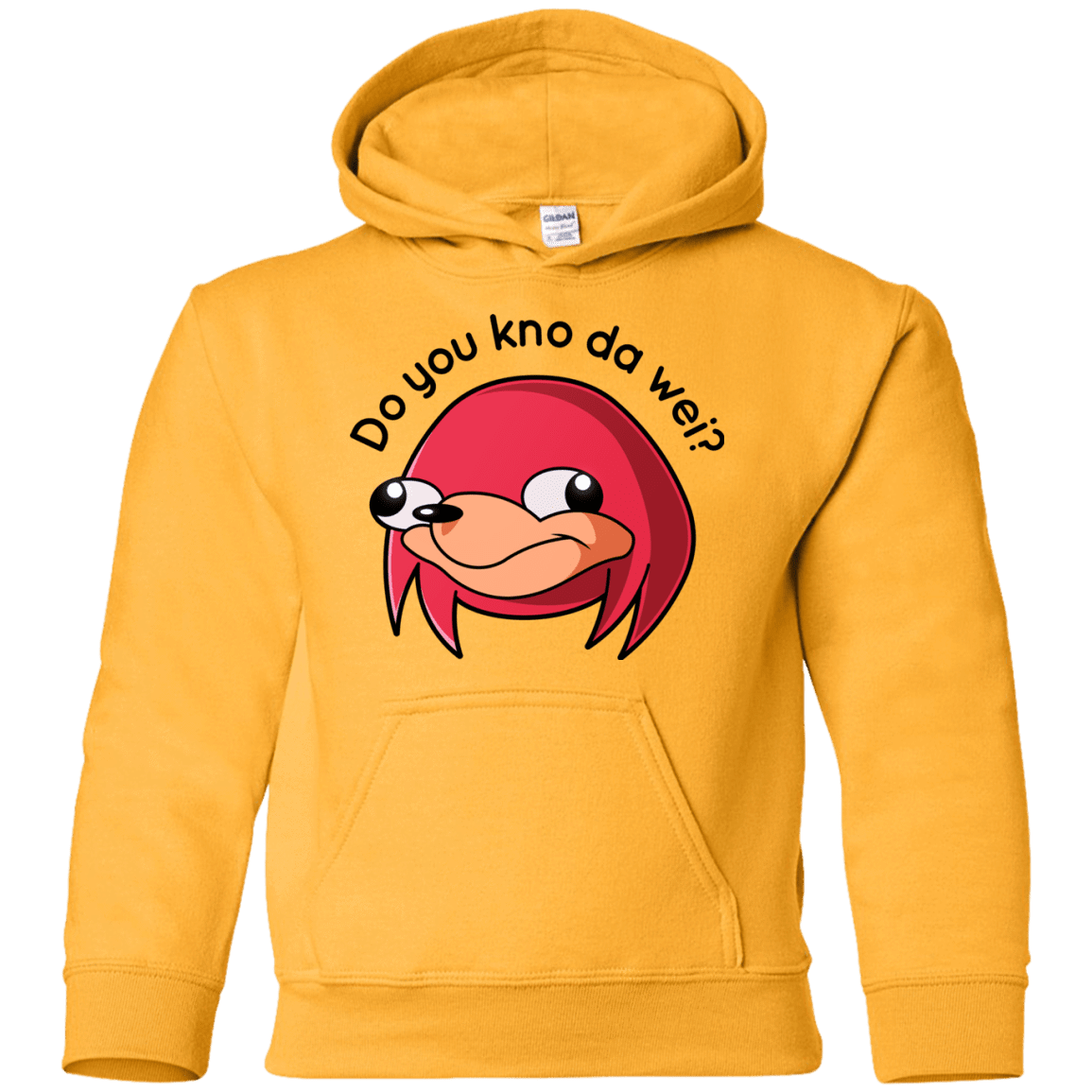 Sweatshirts Gold / YS Ugandan Knuckles Youth Hoodie