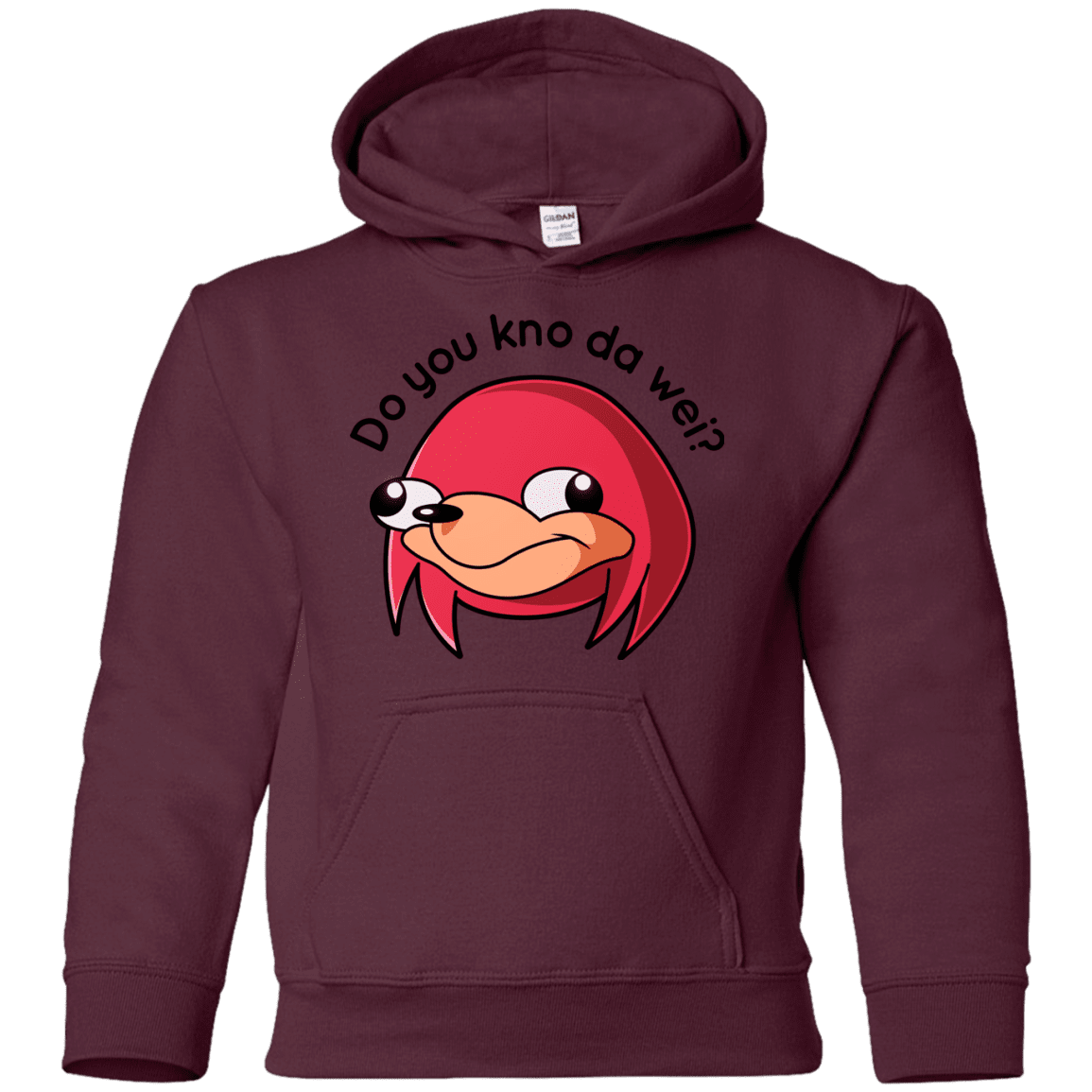 Sweatshirts Maroon / YS Ugandan Knuckles Youth Hoodie