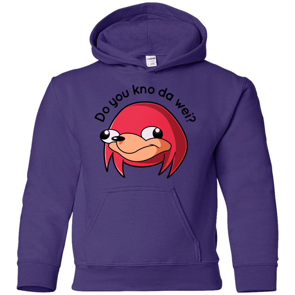 Sweatshirts Purple / YS Ugandan Knuckles Youth Hoodie