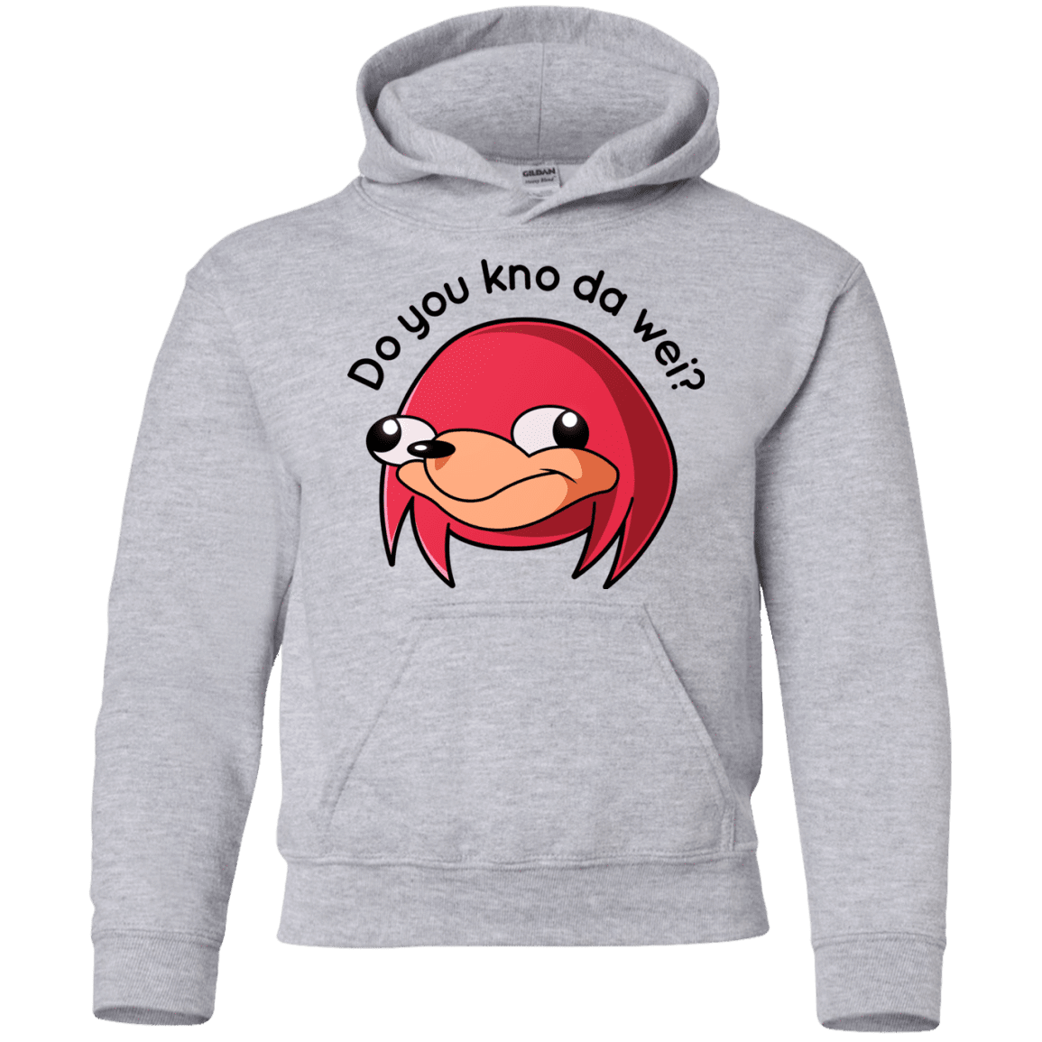 Sweatshirts Sport Grey / YS Ugandan Knuckles Youth Hoodie