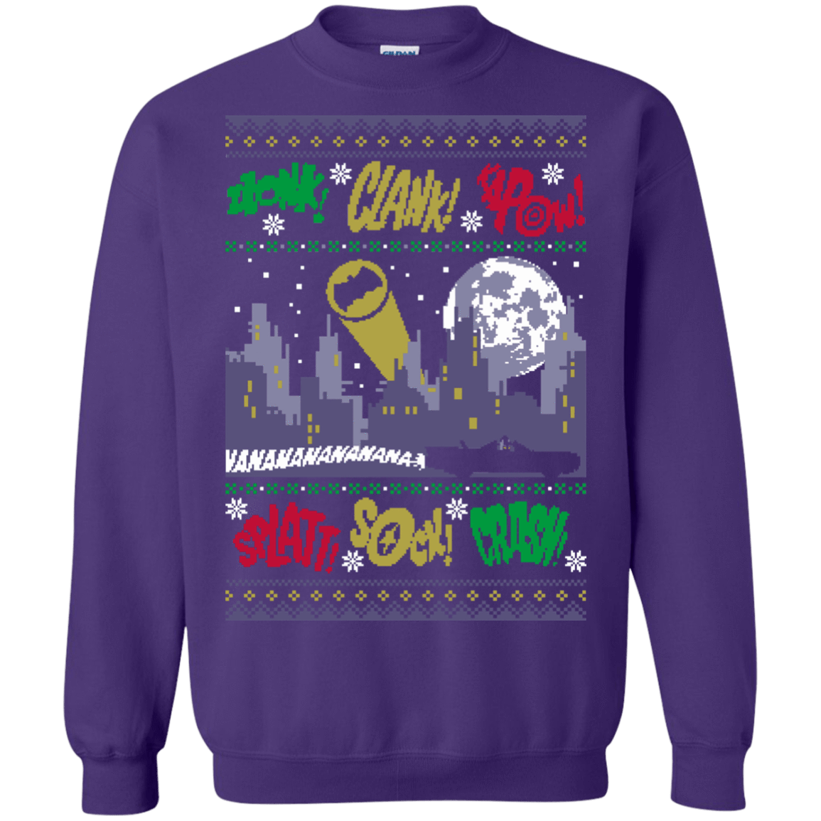 Sweatshirts Purple / Small UGLY BATMAN Crewneck Sweatshirt
