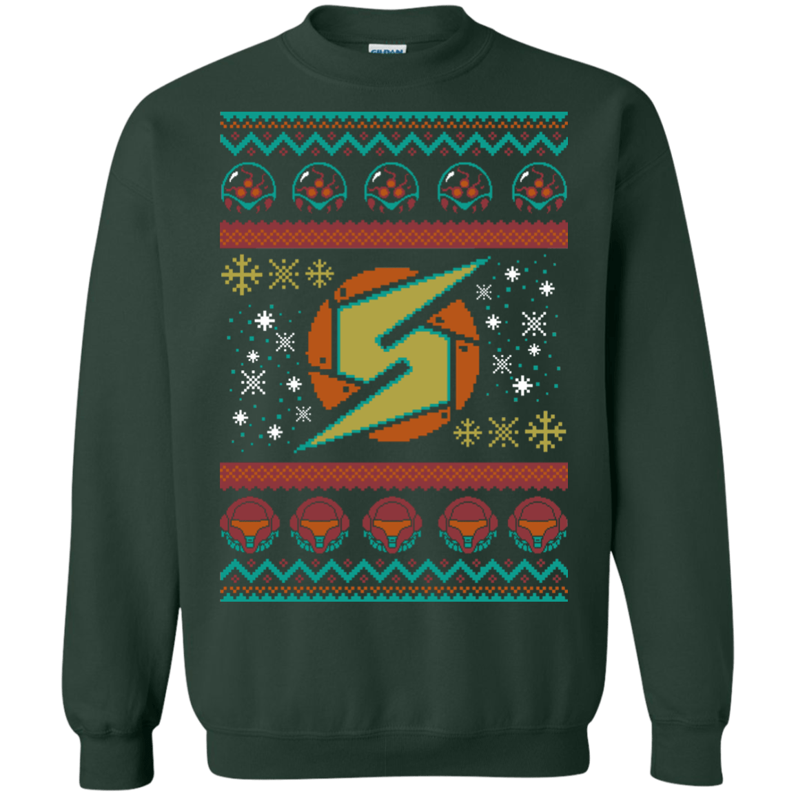 Sweatshirts Forest Green / Small UGLY METROID Crewneck Sweatshirt