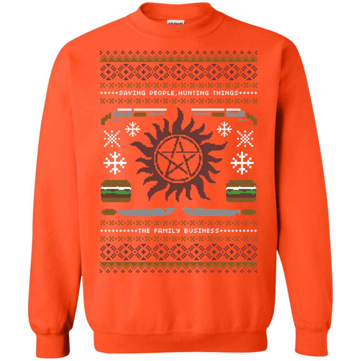 Sweatshirts Orange / Small UGLY SUPERNATURAL Crewneck Sweatshirt
