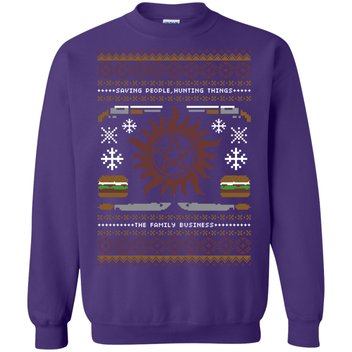 Sweatshirts Purple / Small UGLY SUPERNATURAL Crewneck Sweatshirt