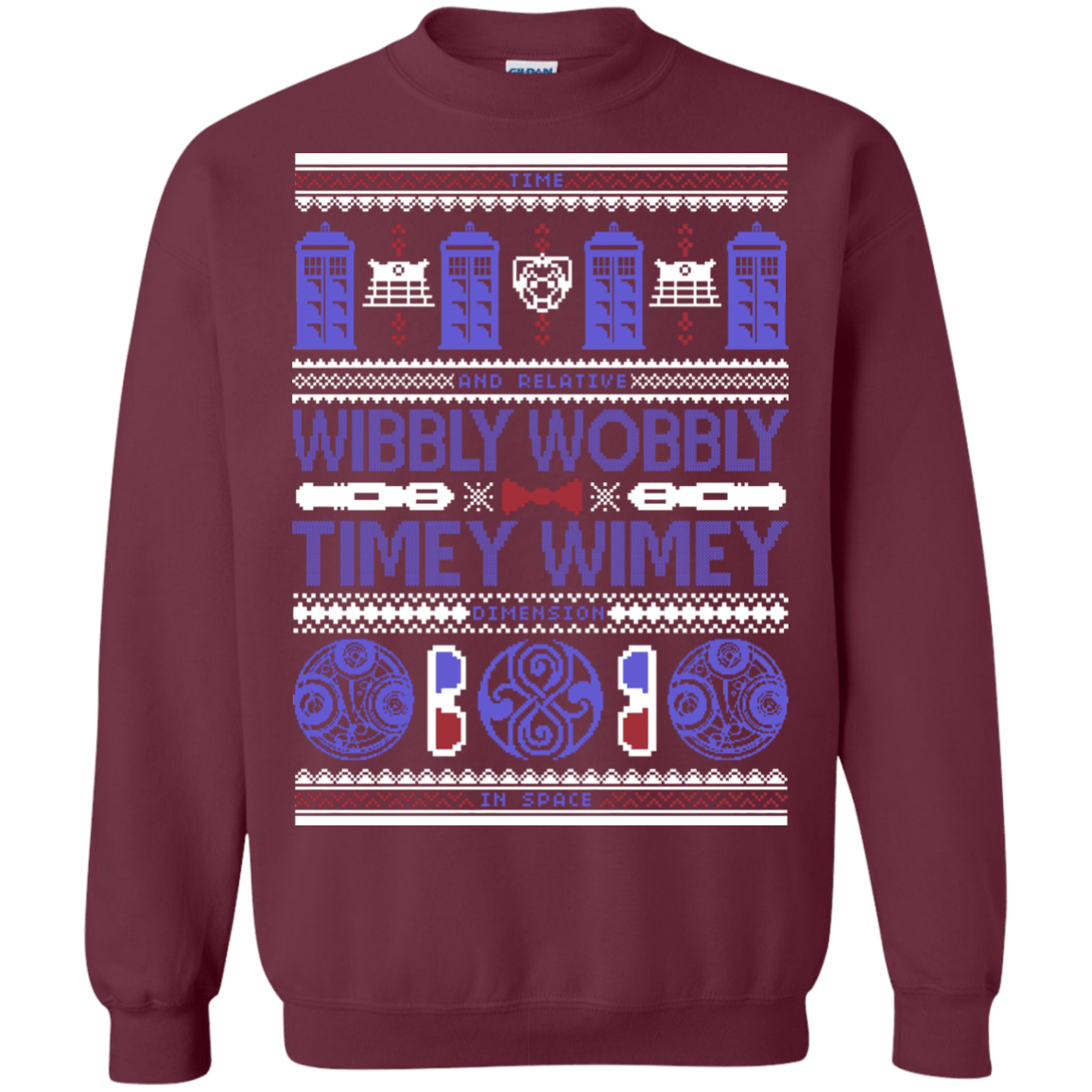 Sweatshirts Maroon / Small Ugly Who Crewneck Sweatshirt