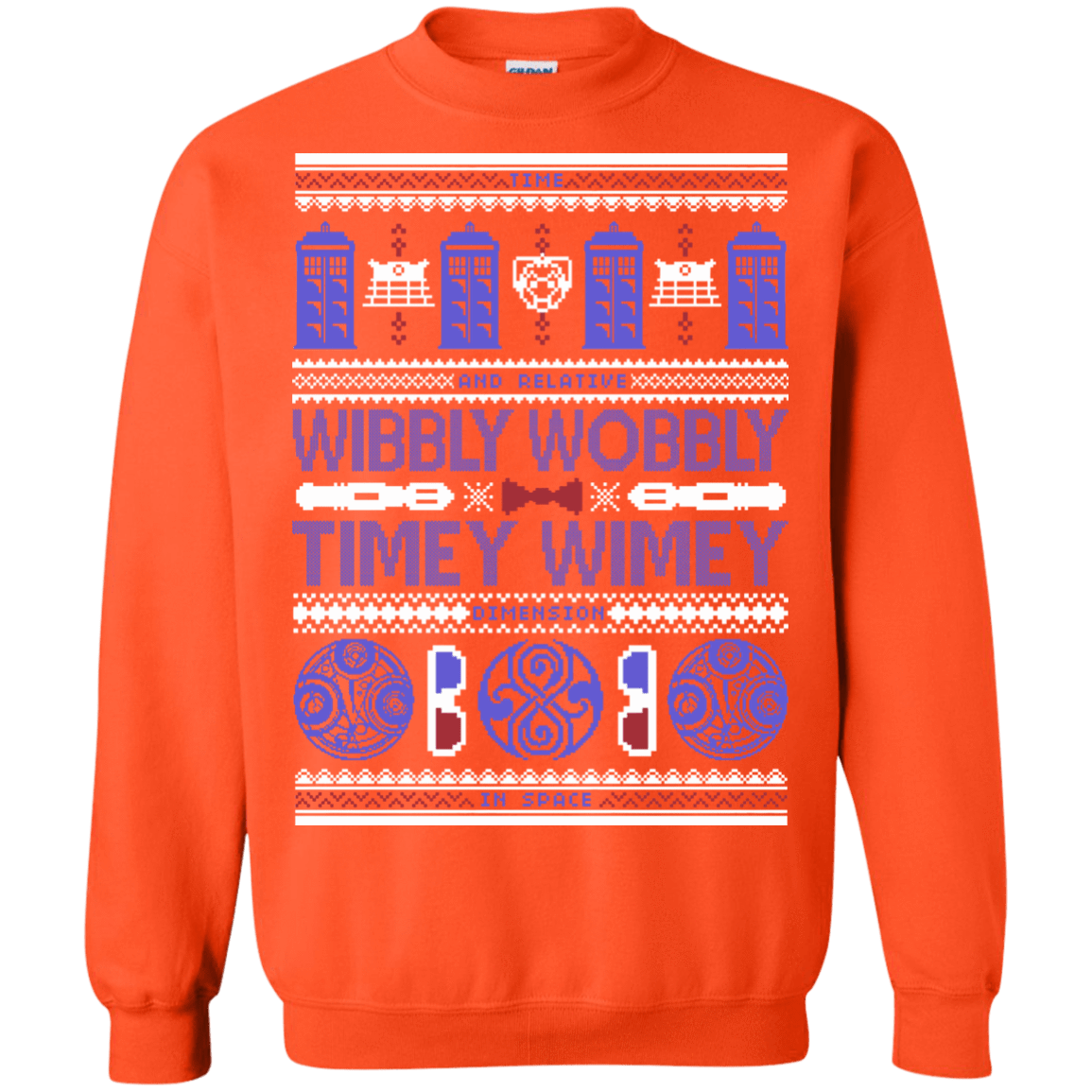 Sweatshirts Orange / Small Ugly Who Crewneck Sweatshirt