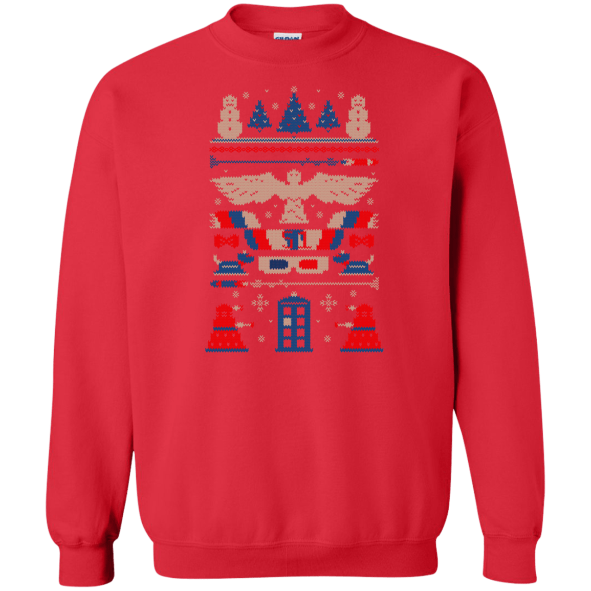 Sweatshirts Red / Small Ugly Who Sweater Crewneck Sweatshirt