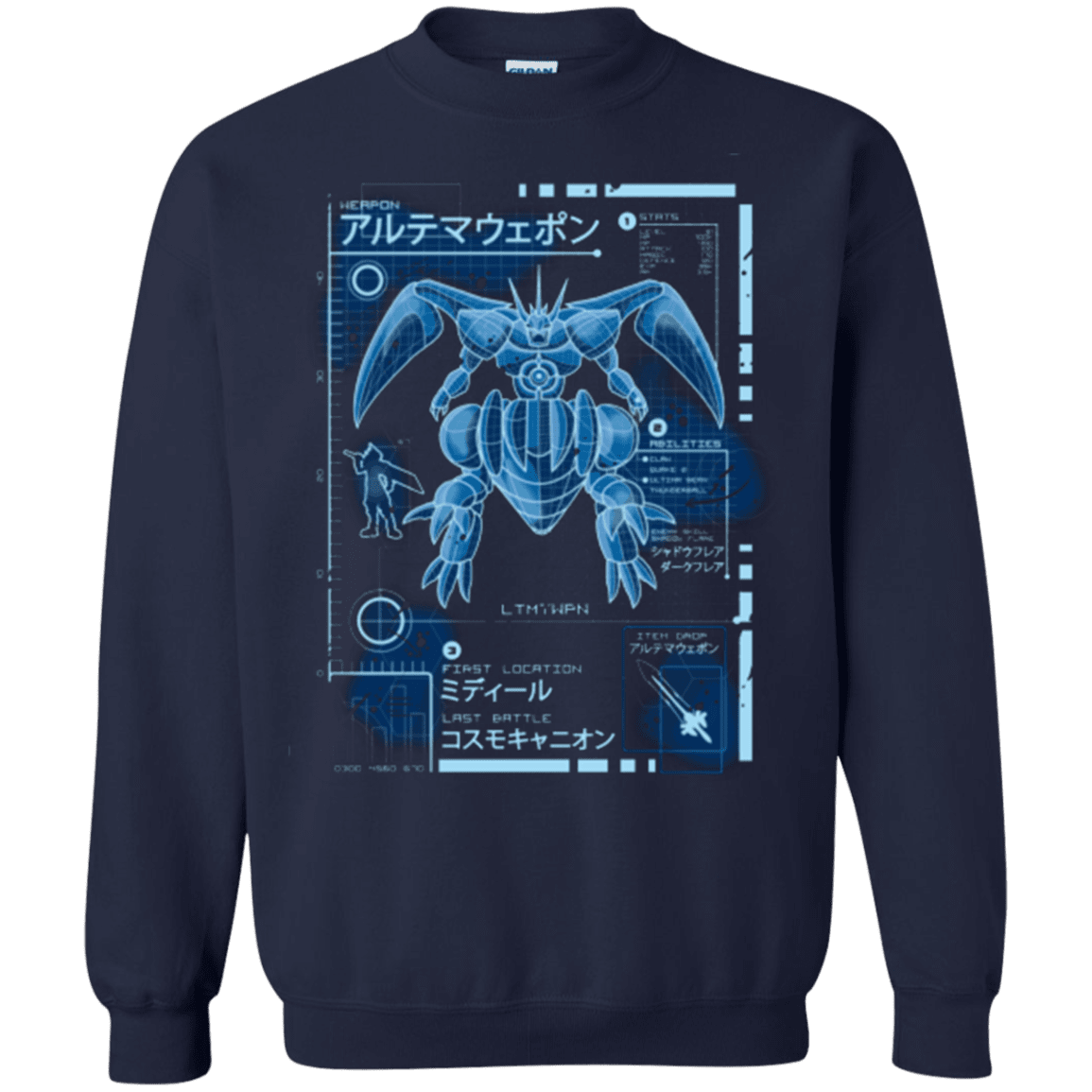 Sweatshirts Navy / Small ULTIMATE BLUE PRINT Crewneck Sweatshirt