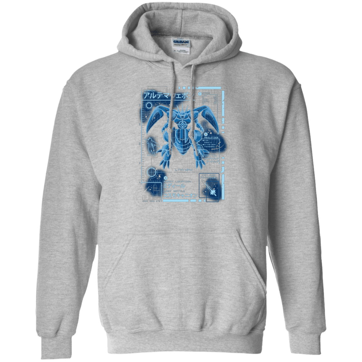Sweatshirts Sport Grey / Small ULTIMATE BLUE PRINT Pullover Hoodie