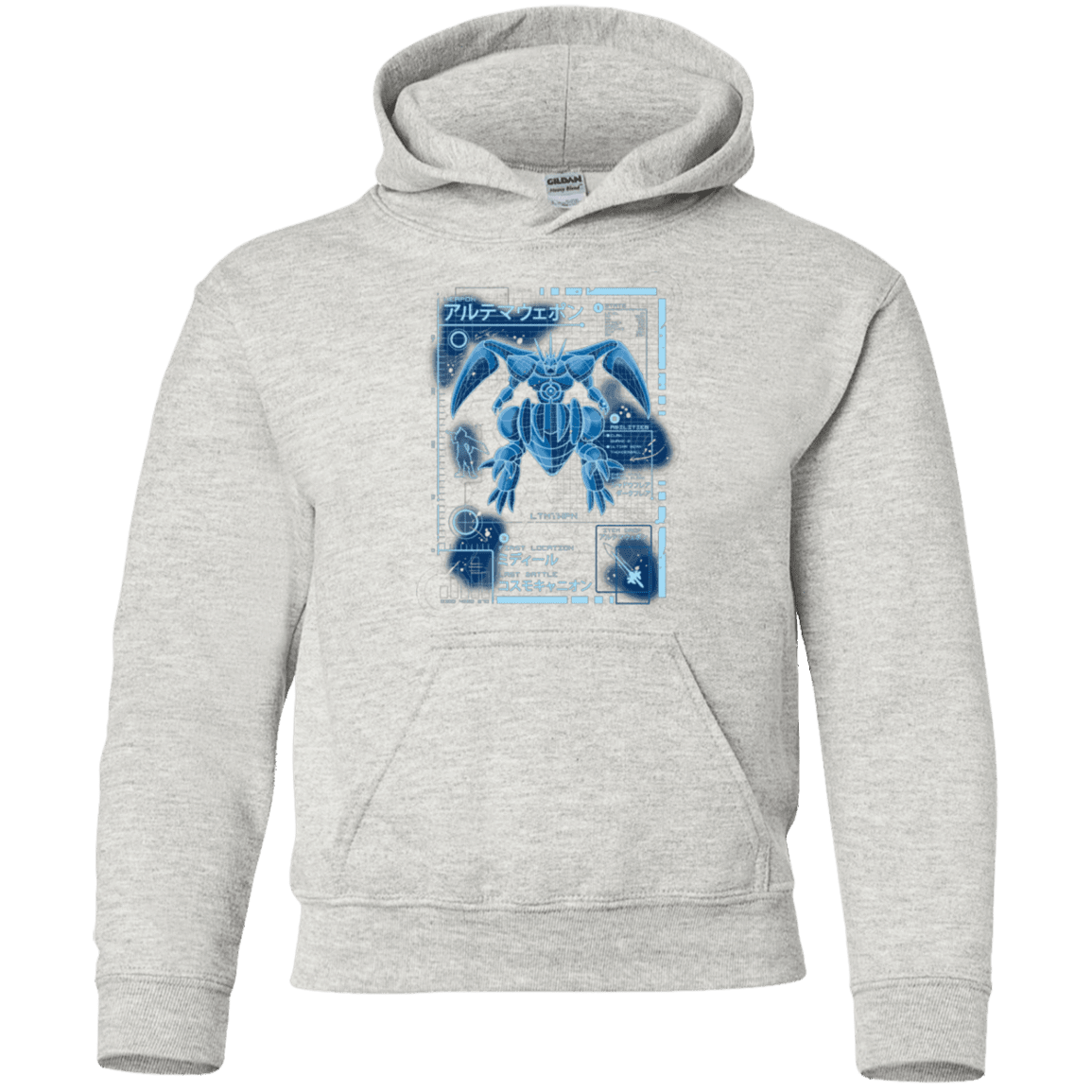 Sweatshirts Ash / YS ULTIMATE BLUE PRINT Youth Hoodie