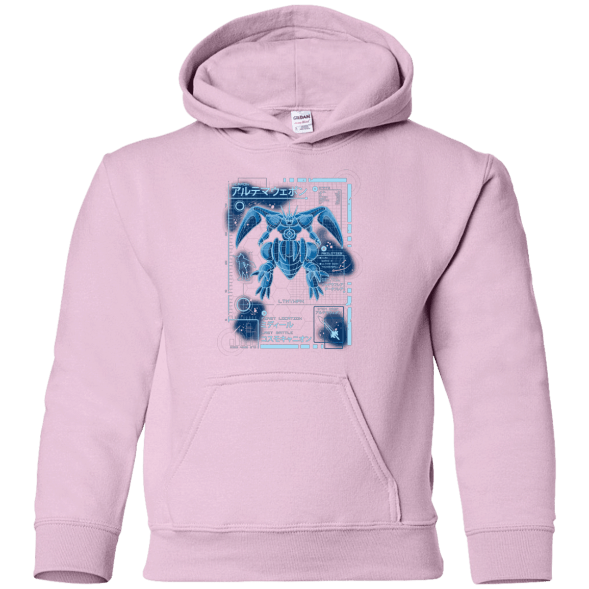 Sweatshirts Light Pink / YS ULTIMATE BLUE PRINT Youth Hoodie