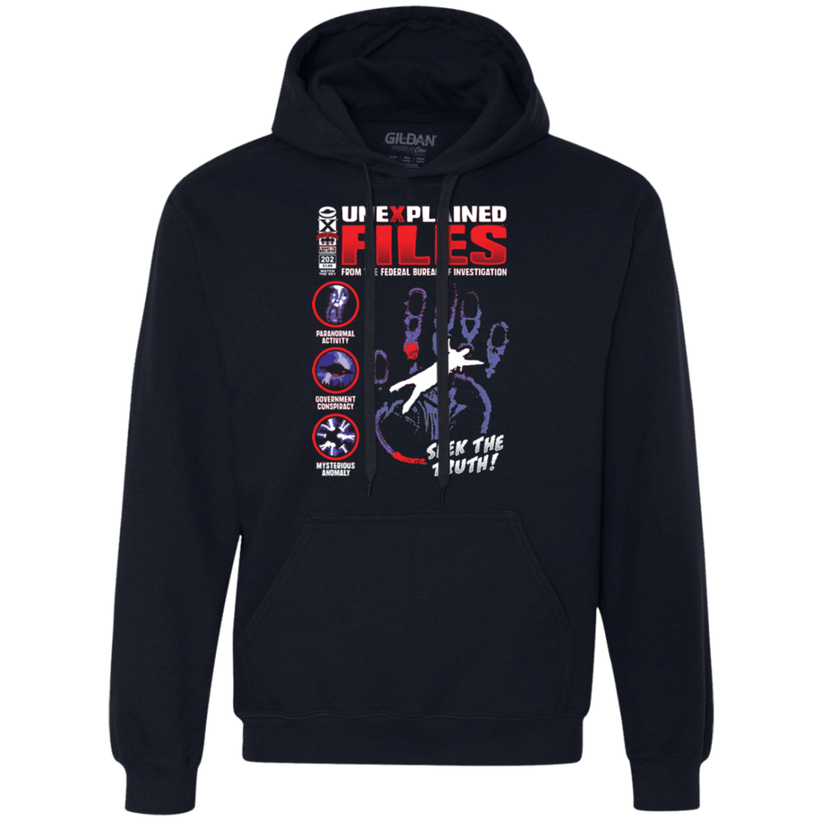 Sweatshirts Navy / Small Unexplained Files Premium Fleece Hoodie