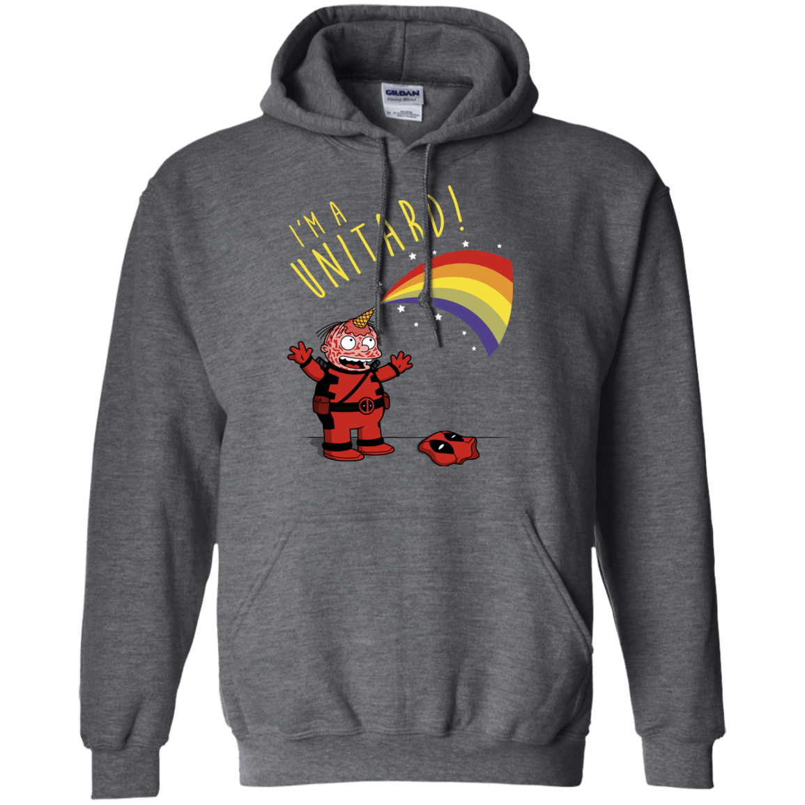 Sweatshirts Dark Heather / S unitard-Raffiti Pullover Hoodie