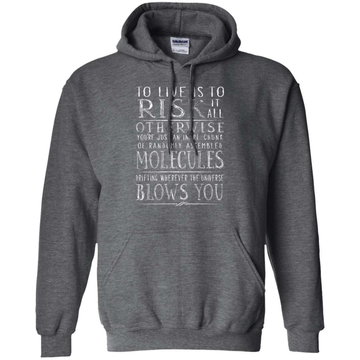 Sweatshirts Dark Heather / Small Universe Blows Pullover Hoodie