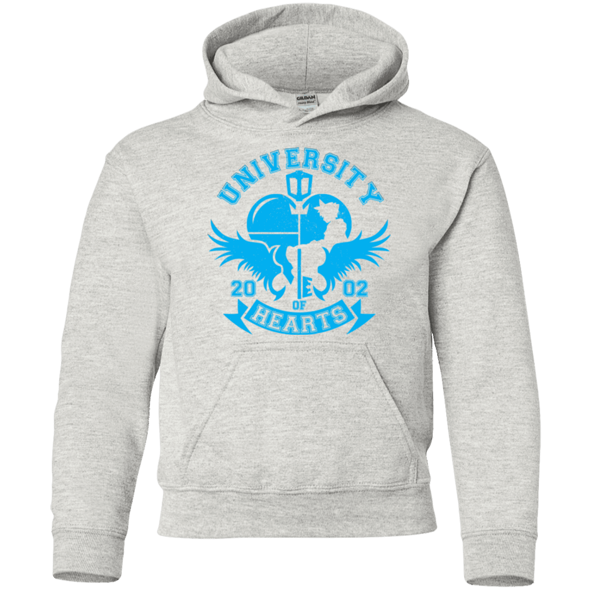 Sweatshirts Ash / YS University of Hearts Youth Hoodie