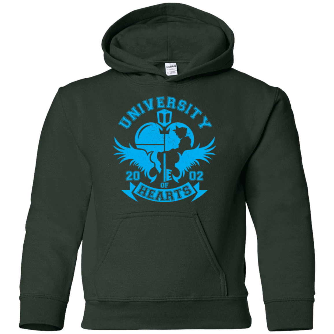 Sweatshirts Forest Green / YS University of Hearts Youth Hoodie
